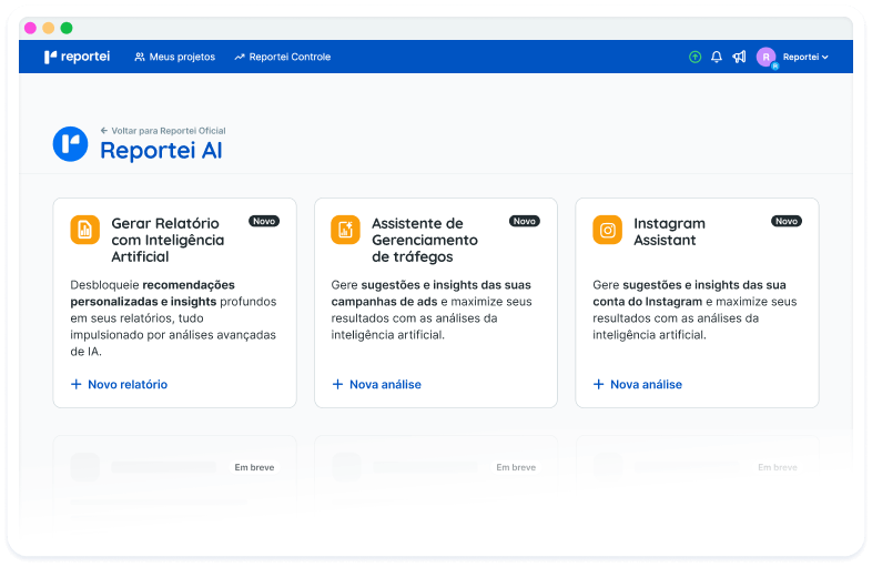 Example dashboard